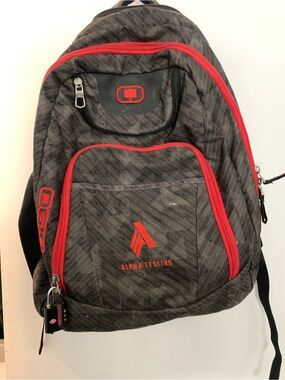 OGIO Black and Red Alpha Testing Backpack